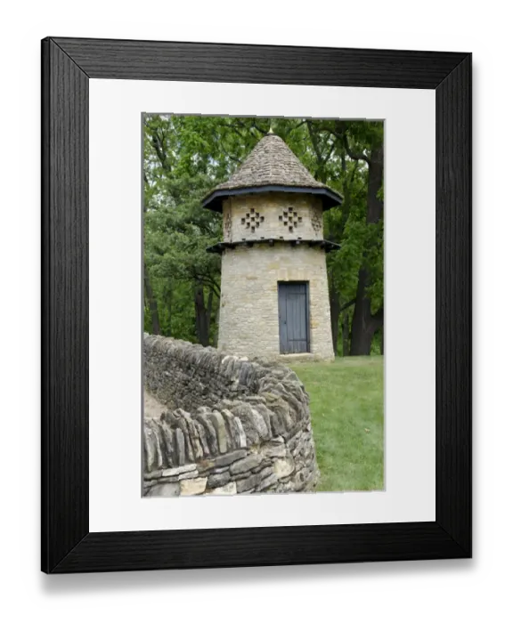 Framed Print : Michigan, Wyandotte. Greenfield Village, Cotswold Cottage