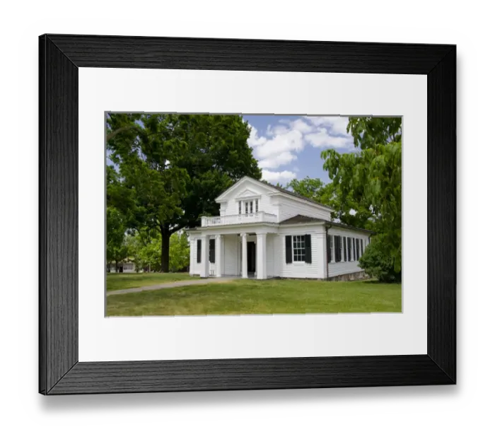 Framed Print : Michigan, Wyandotte. Greenfield Village, home to nearly 100 historical buildings Framed Print : Michigan, Wyandotte. Greenfield Village, home to nearly 100 historical buildings