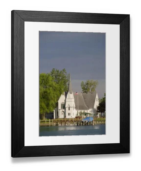 Framed Print : Michigan, St. Claire River between the Great Lakes of Lake Huron & Lake Erie Framed Print : Michigan, St. Claire River between the Great Lakes of Lake Huron & Lake Erie