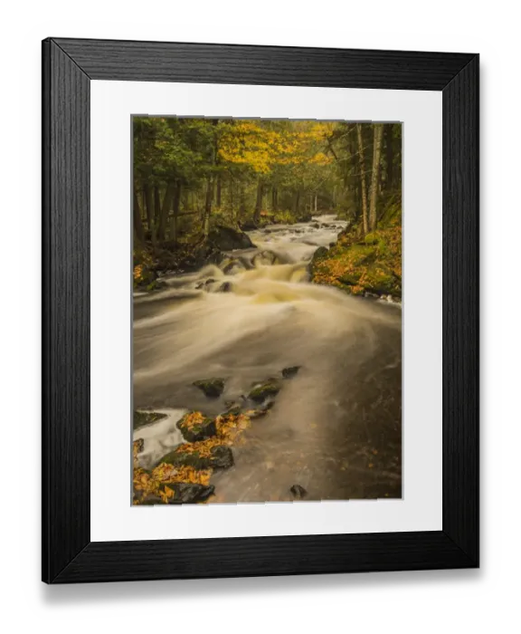 Framed Print : USA, Michigan, Fall Colors, Stream Framed Print : USA, Michigan, Fall Colors, Stream