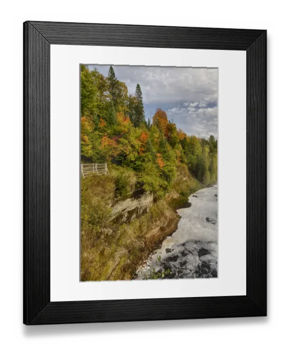Framed Print : Michigan, Tahquamenon Falls State Park, Upper Falls