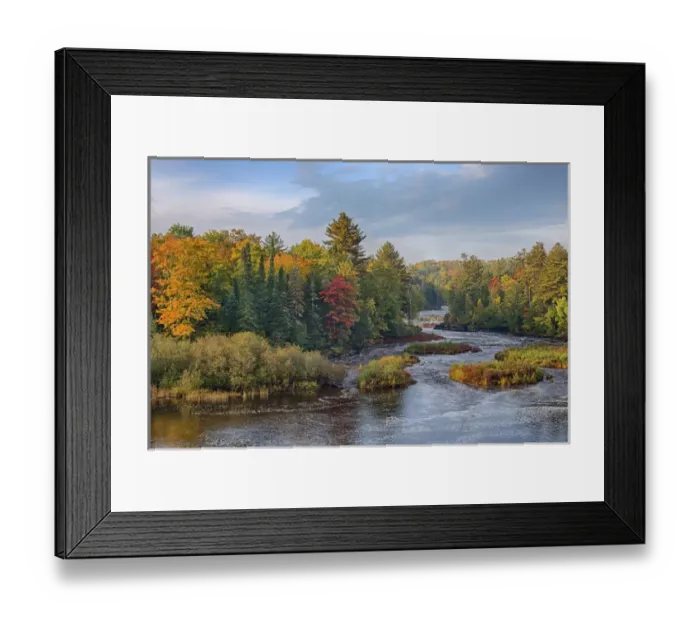 Framed Print : Michigan, Tahquamenon Falls State Park, Lower Falls