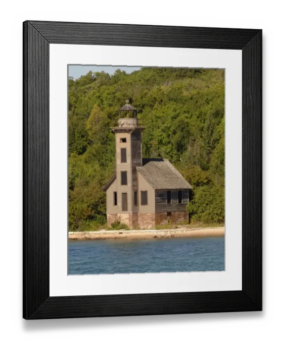 Framed Print : USA, Michigan, Grand Island East Channel Lighthouse Framed Print : USA, Michigan, Grand Island East Channel Lighthouse