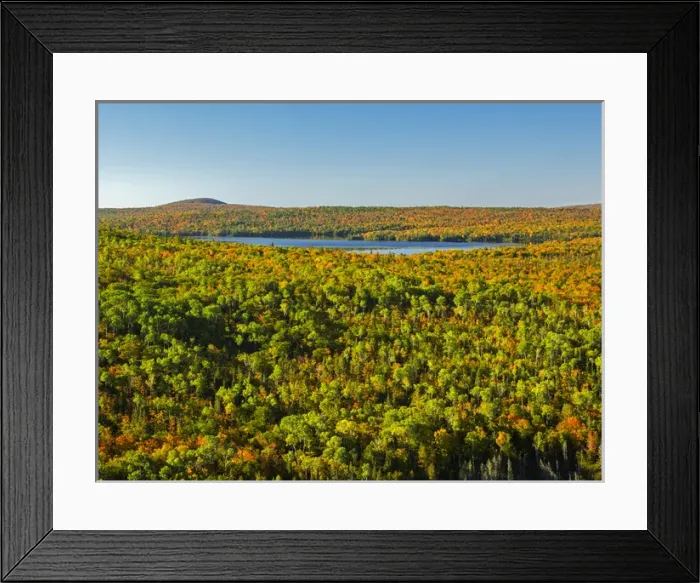 Framed Print : Michigan, Keweenaw Peninsula, view from Brockway Mountain