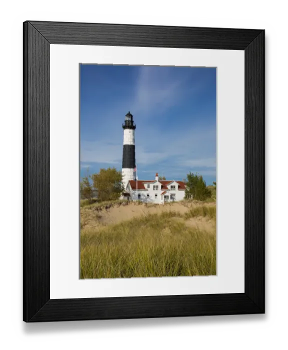 Framed Print : Big Sable Point Lighthouse on Lake Michigan, Mason County, Ludington, MI Framed Print : Big Sable Point Lighthouse on Lake Michigan, Mason County, Ludington, MI