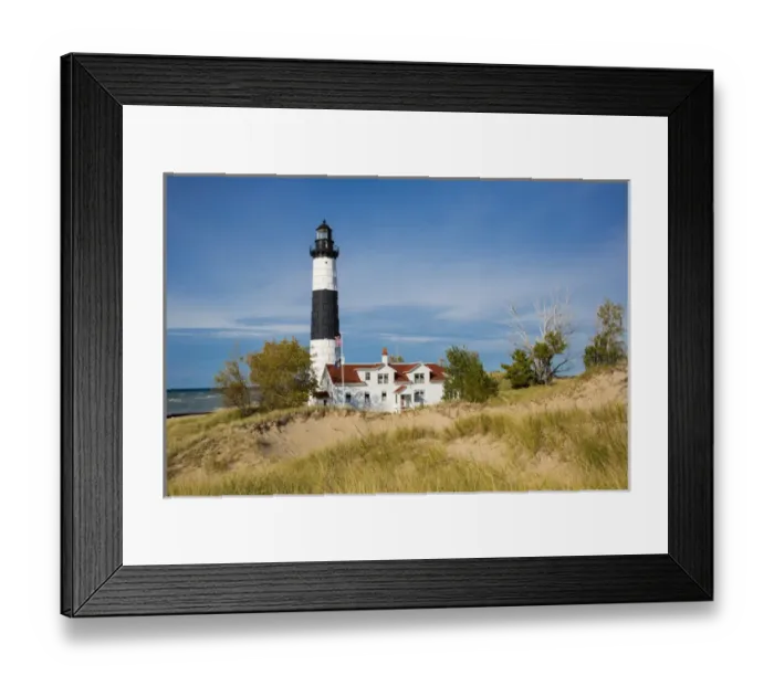 Framed Print : Big Sable Point Lighthouse on Lake Michigan, Mason County, Ludington, MI Framed Print : Big Sable Point Lighthouse on Lake Michigan, Mason County, Ludington, MI
