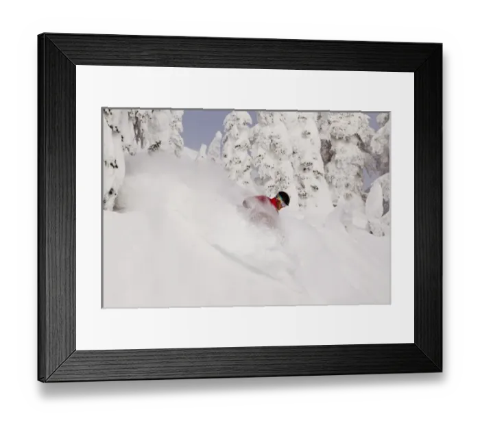 Framed Print : David Downing skis powder at Whitefish Mountain Resort in Whitefish, Montana, USA MR Framed Print : David Downing skis powder at Whitefish Mountain Resort in Whitefish, Montana, USA MR