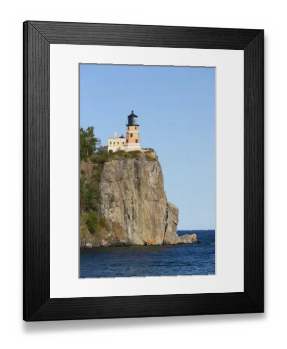 Framed Print : MN, Lake Superior North Shore, Split Rock Lighthouse; 1910 Framed Print : MN, Lake Superior North Shore, Split Rock Lighthouse; 1910
