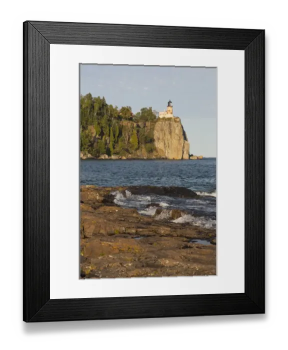 Framed Print : MN, Lake Superior North Shore, Split Rock Lighthouse; 1910 Framed Print : MN, Lake Superior North Shore, Split Rock Lighthouse; 1910