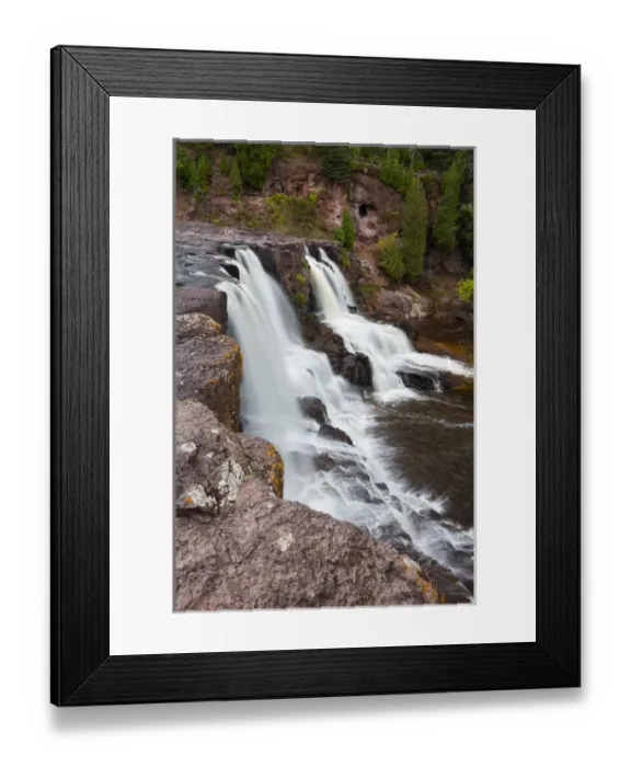 Framed Print : Minnesota, Gooseberry Falls State Park, Middle Falls Framed Print : Minnesota, Gooseberry Falls State Park, Middle Falls