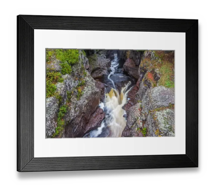 Framed Print : Minnesota, Temperance River State Park, Temperance River, gorge and waterfall Framed Print : Minnesota, Temperance River State Park, Temperance River, gorge and waterfall