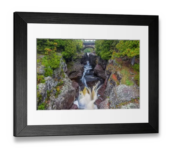 Framed Print : Minnesota, Temperance River State Park, Temperance River, gorge and waterfall Framed Print : Minnesota, Temperance River State Park, Temperance River, gorge and waterfall