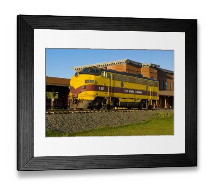Framed Print : USA, Minnesota, Two Harbors, Northshore Secnic Railroad Framed Print : USA, Minnesota, Two Harbors, Northshore Secnic Railroad