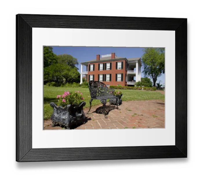 Framed Print : Mississippi, Natchez. Spring Pilgrimage, historic home Rosalie c. 1820 Framed Print : Mississippi, Natchez. Spring Pilgrimage, historic home Rosalie c. 1820