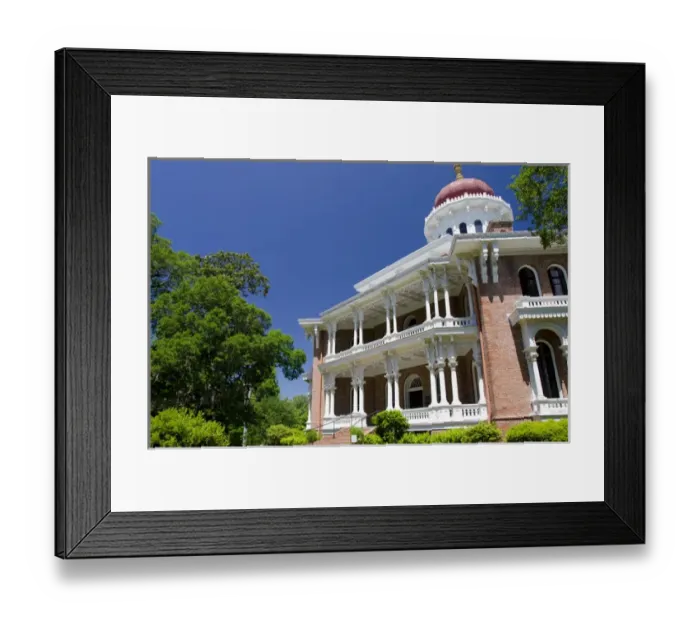 Framed Print : Mississippi, Natchez. Longwood historic home built in Oriental Villa style