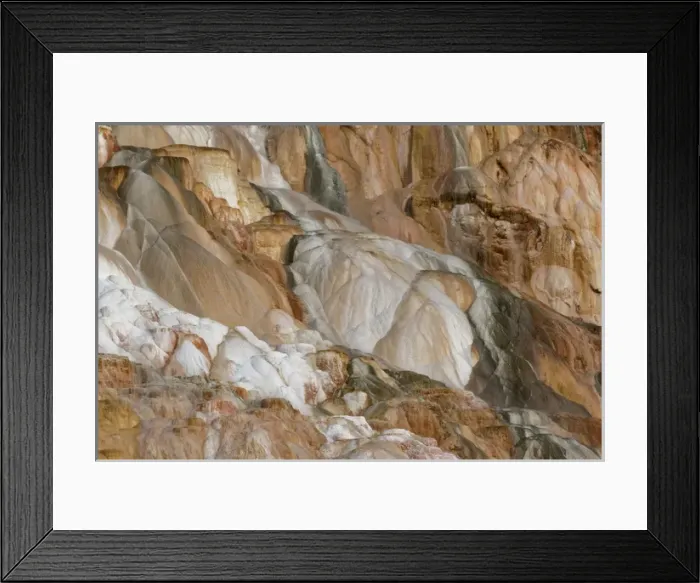 Framed Print : Pattern in Canary Spring, Yellowstone National Park, Montana / Wyoming Framed Print : Pattern in Canary Spring, Yellowstone National Park, Montana / Wyoming