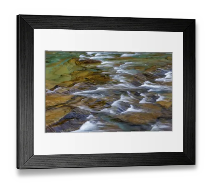 Framed Print : McDonald Creek in spring in Glacier National Park, Montana, USA