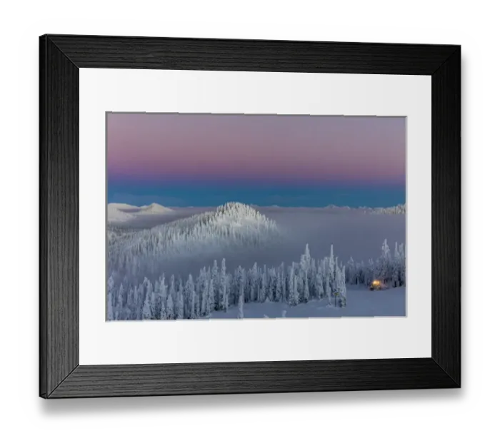 Framed Print : Groomer at dusk at Whitefish Mountain Resort in Whitefish, Montana USA Framed Print : Groomer at dusk at Whitefish Mountain Resort in Whitefish, Montana USA