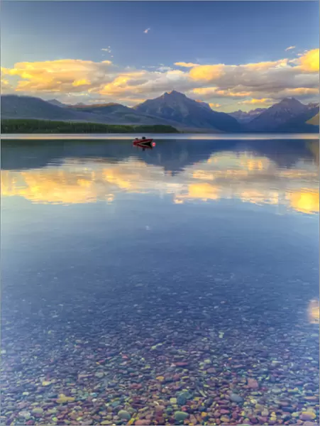USA, Montana, Glacier National Park. Lake MacDonald landscape