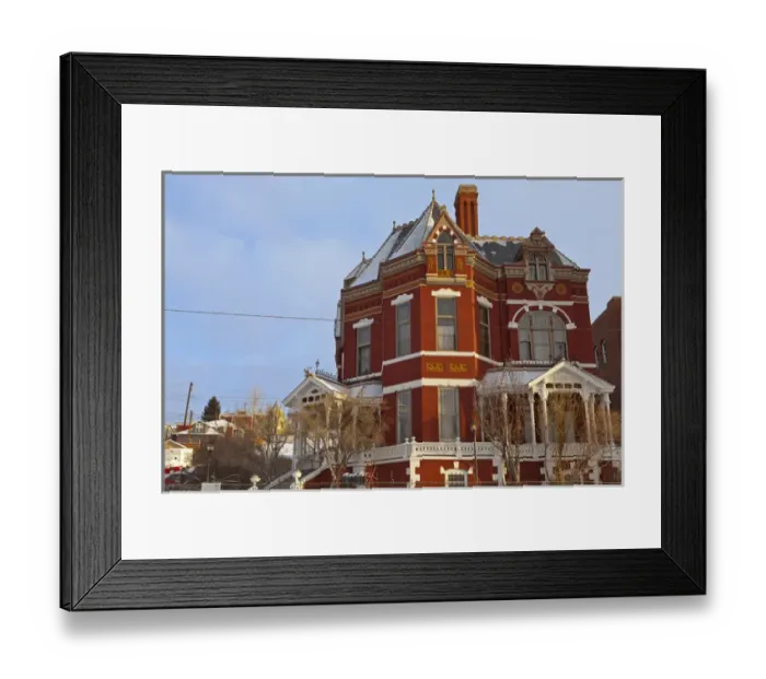 Framed Print : The Copper King Mansion in uptown Butte, Montana, USA Framed Print : The Copper King Mansion in uptown Butte, Montana, USA