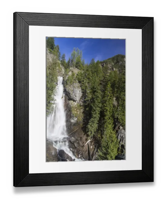 Framed Print : Holland Falls in the Lolo National forest, Montana, USA Framed Print : Holland Falls in the Lolo National forest, Montana, USA