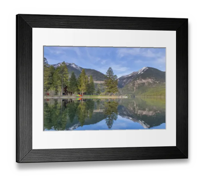 Framed Print : Holland Lake Lodge on Holland Lake in the Lolo National Forest, Montana, USA Framed Print : Holland Lake Lodge on Holland Lake in the Lolo National Forest, Montana, USA