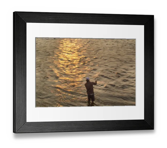 Framed Print : Reid Sabin fly fishing at sunrise on the Madison river near Ennis, Montana, USA (MR) Framed Print : Reid Sabin fly fishing at sunrise on the Madison river near Ennis, Montana, USA (MR)