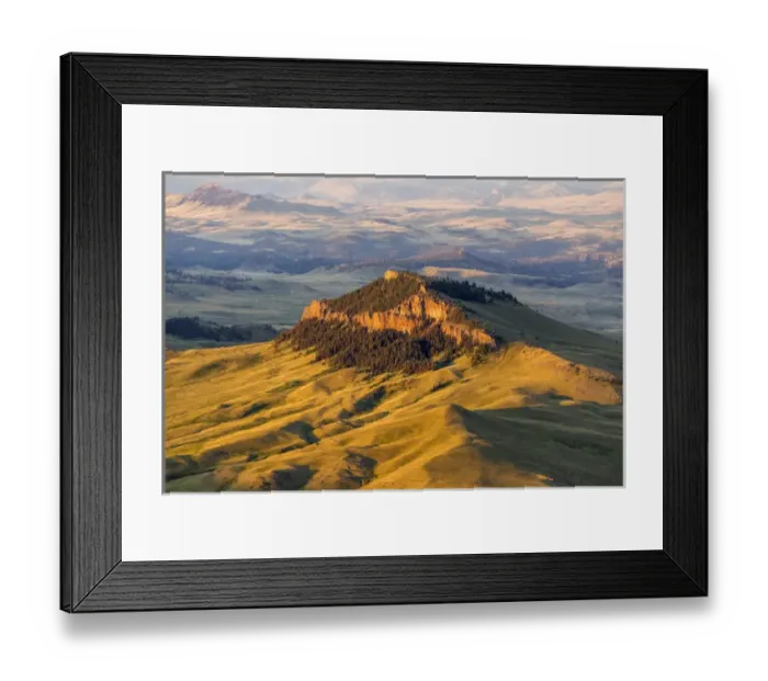 Framed Print : Aerial of Lionhead Butte in Cascade County, Montana, USA Framed Print : Aerial of Lionhead Butte in Cascade County, Montana, USA