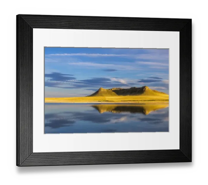 Framed Print : Priest Butte reflects into wetlands pond at Freezeout Lake WMA near Choteau, Montana, USA Framed Print : Priest Butte reflects into wetlands pond at Freezeout Lake WMA near Choteau, Montana, USA