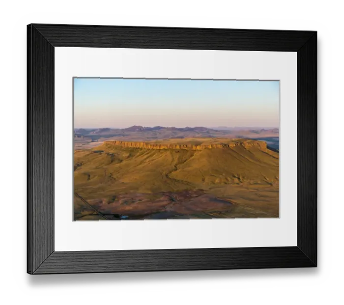 Framed Print : Aerial of Square Butte near Great Falls, Montana, USA Framed Print : Aerial of Square Butte near Great Falls, Montana, USA