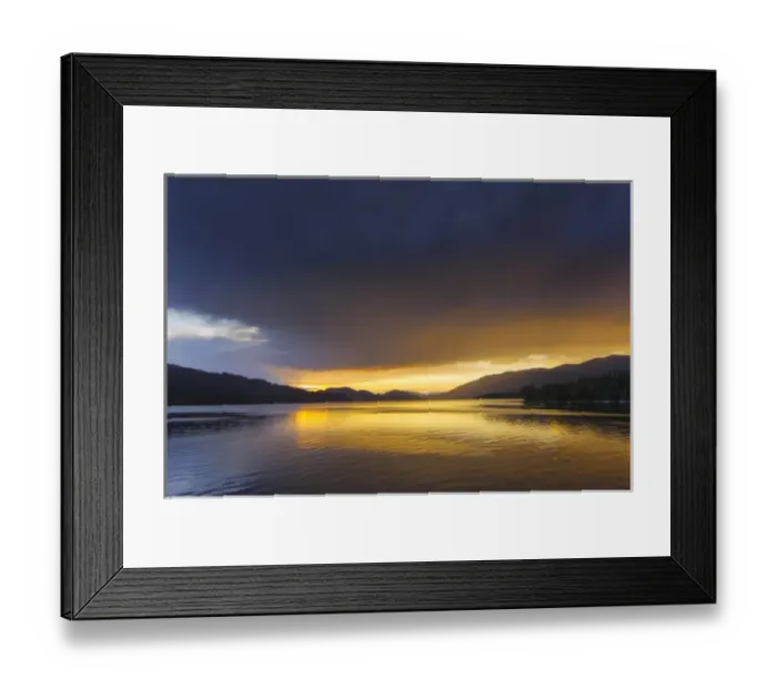 Framed Print : Sunset clouds over Whitefish Lake in Whitefish, Montana, USA Framed Print : Sunset clouds over Whitefish Lake in Whitefish, Montana, USA