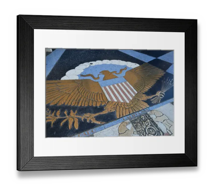 Framed Print : USA, Nevada, Bas relief plaque of an American Eagle, Hoover Dam Framed Print : USA, Nevada, Bas relief plaque of an American Eagle, Hoover Dam