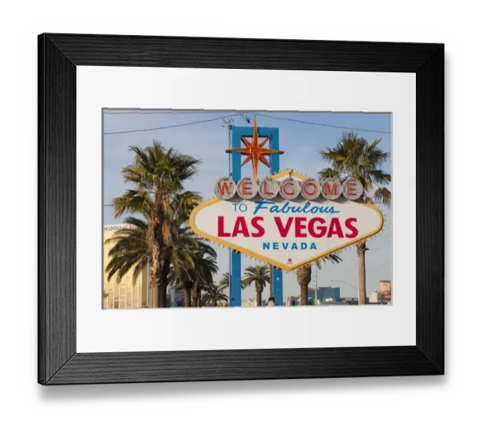 Framed Print : Welcome to Las Vegas sign, Las Vegas, Nevada