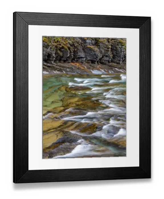 Framed Print : McDonald Creek in spring in Glacier National Park, Montana, USA Framed Print : McDonald Creek in spring in Glacier National Park, Montana, USA