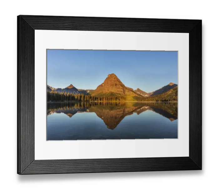 Framed Print : Calm reflection in Two Medicine Lake in Glacier National Park, Montana, USA Framed Print : Calm reflection in Two Medicine Lake in Glacier National Park, Montana, USA