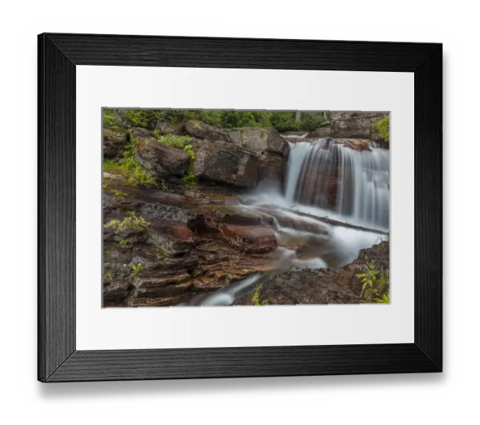 Framed Print : Red rocked Virginia Creek in Glacier National Park, Montana, USA