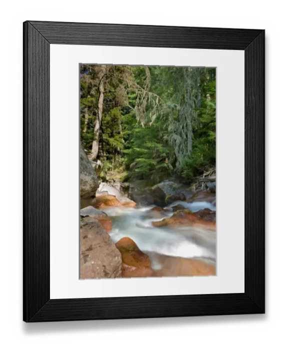 Framed Print : Avalanche Gorge and Creek, Glacier National Park, Montana Framed Print : Avalanche Gorge and Creek, Glacier National Park, Montana