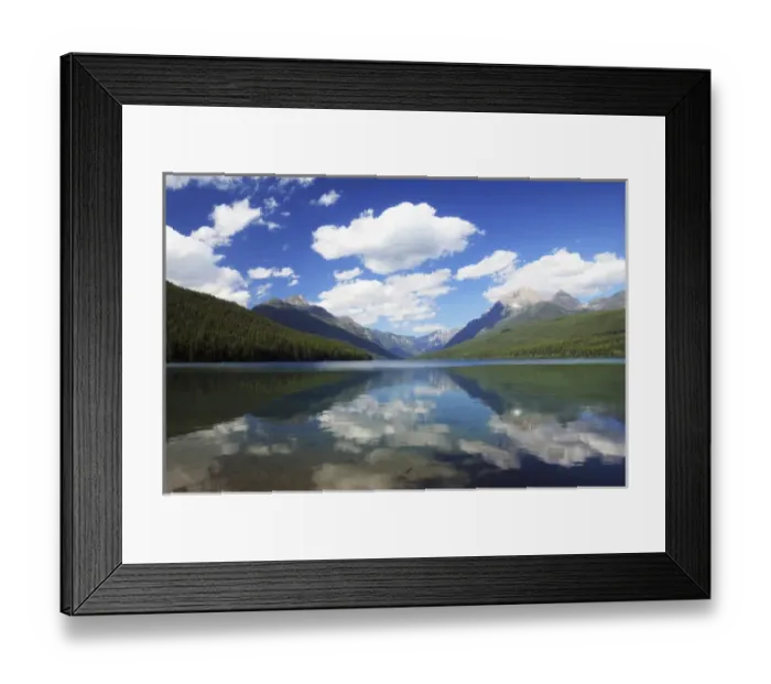 Framed Print : Late Afternoon on Bowman Lake: Glacier National Park, Montana, USA Framed Print : Late Afternoon on Bowman Lake: Glacier National Park, Montana, USA
