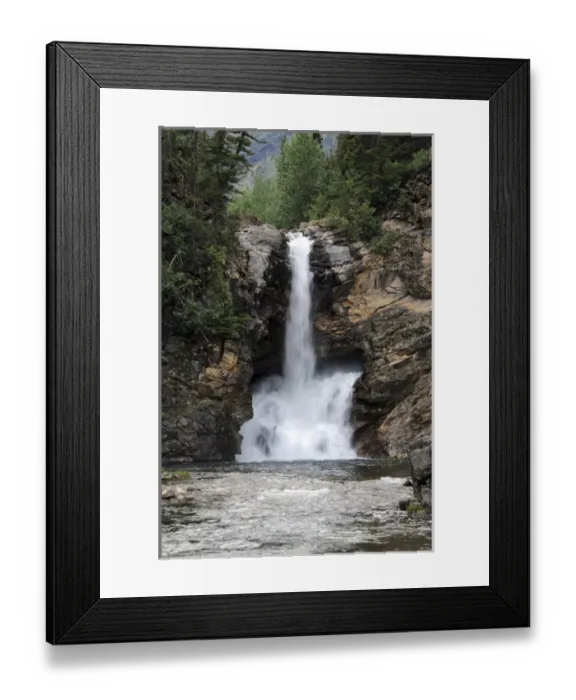 Framed Print : Running Eagle Falls, Glacier National Park, Montana, USA Framed Print : Running Eagle Falls, Glacier National Park, Montana, USA