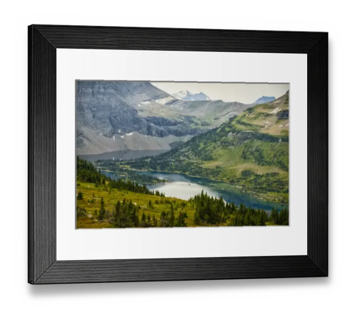 Framed Print : USA, Montana, Glacier National Park, Hidden Lake