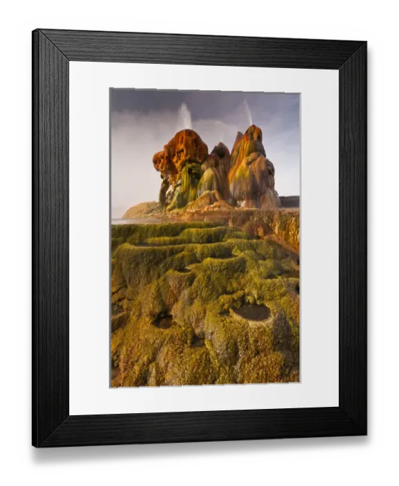 Framed Print : USA, Nevada, Black Rock Desert. View of the Fly Geyser Framed Print : USA, Nevada, Black Rock Desert. View of the Fly Geyser