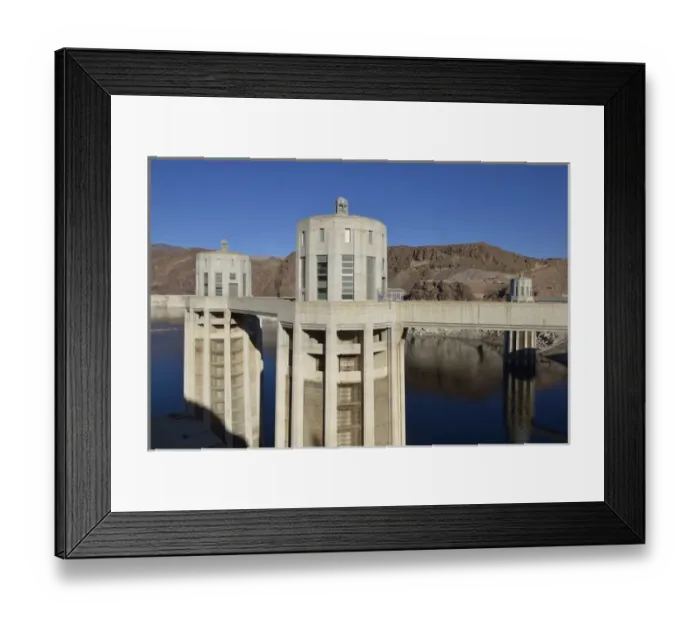 Framed Print : USA, Nevada, Intake towers of Hoover Dam on the Nevada side Framed Print : USA, Nevada, Intake towers of Hoover Dam on the Nevada side
