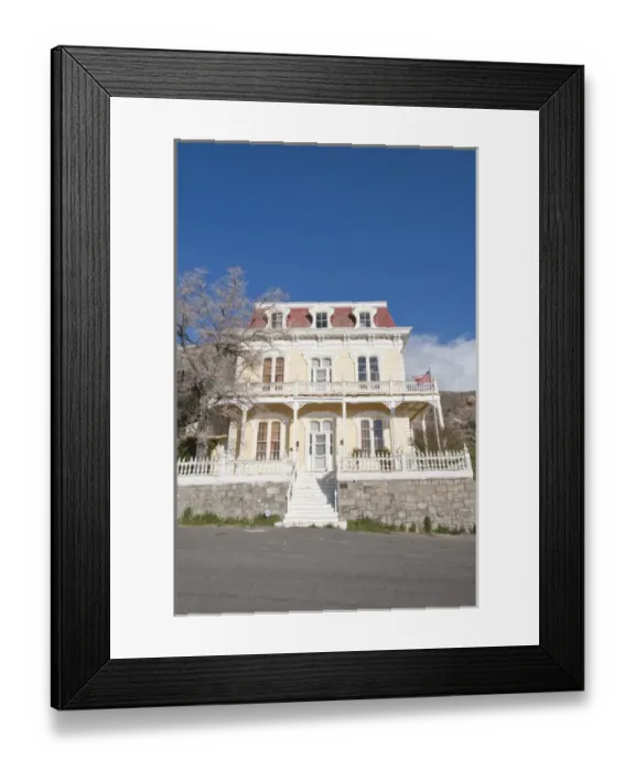 Framed Print : USA, Nevada. Savage Mansion (c. 1861) Virginia CIty, Nevada Framed Print : USA, Nevada. Savage Mansion (c. 1861) Virginia CIty, Nevada