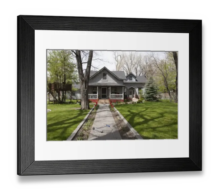 Framed Print : USA, Nevada. Historic Marshall Robinson House (c. 1873) Carson City, Nevada