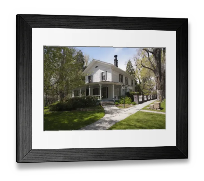 Framed Print : USA, Nevada. Historic G. A. Nourse and D. A. Bender House (1867) Carson City, Nevada Framed Print : USA, Nevada. Historic G. A. Nourse and D. A. Bender House (1867) Carson City, Nevada