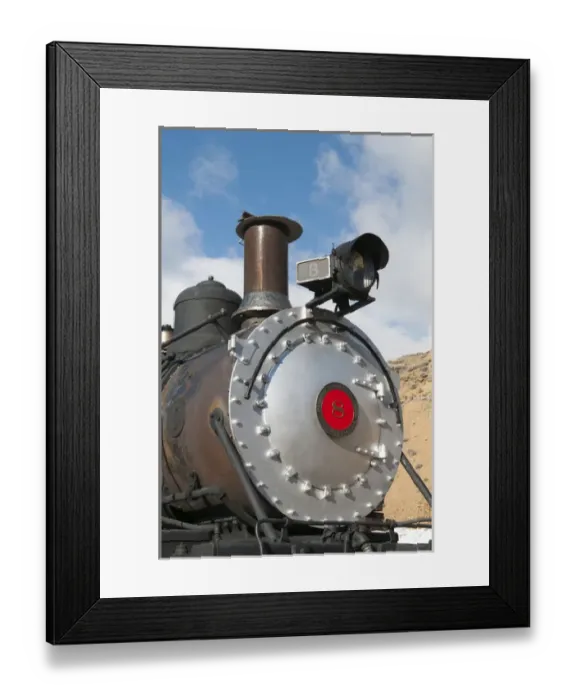 Framed Print : USA, Nevada. Old steam locomotive at historic Gold Hill train station, our side Virginia CIty Framed Print : USA, Nevada. Old steam locomotive at historic Gold Hill train station, our side Virginia CIty