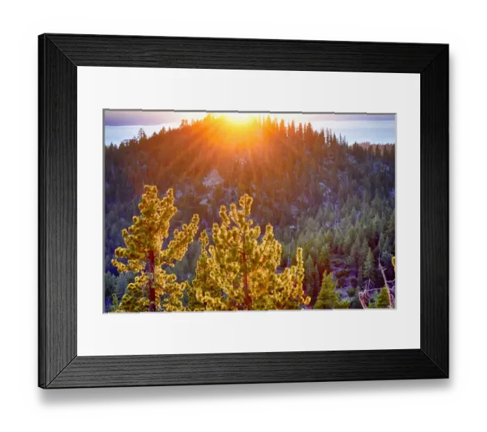 Framed Print : USA, Nevada, Lake Tahoe at sunset Framed Print : USA, Nevada, Lake Tahoe at sunset