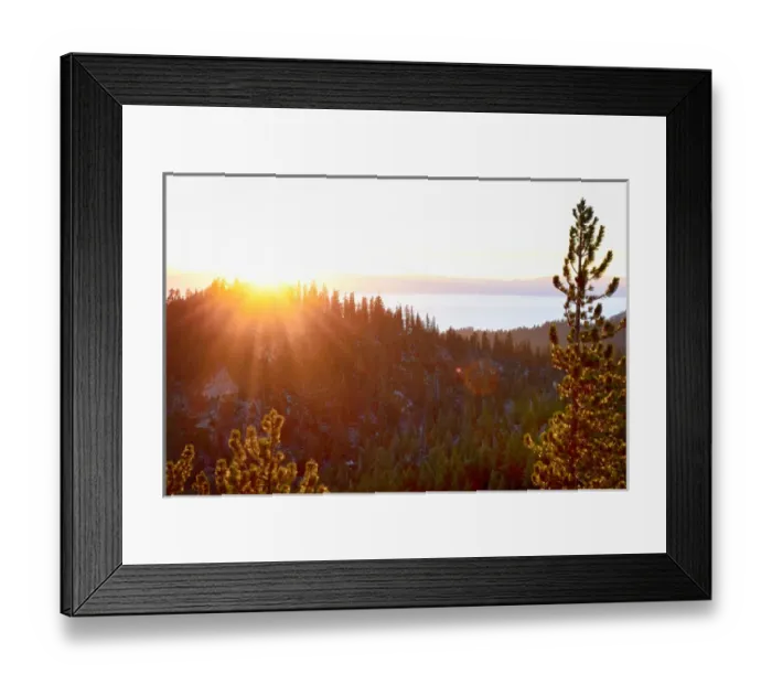 Framed Print : USA, Nevada, Lake Tahoe at sunset Framed Print : USA, Nevada, Lake Tahoe at sunset
