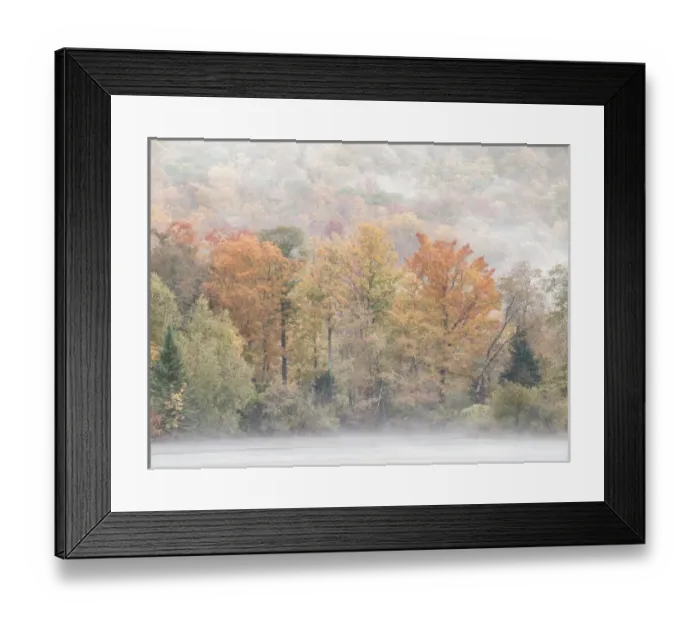Framed Print : USA, New Hampshire, White Mountains, Fog drifts around Coffin Pond Framed Print : USA, New Hampshire, White Mountains, Fog drifts around Coffin Pond