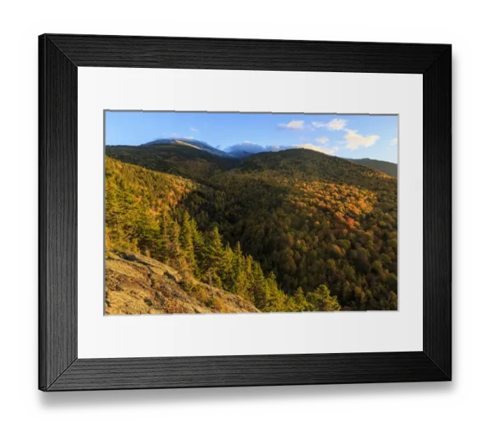 Framed Print : Fall foliage on Mount Madision in New Hampshires White Mountain National Forest